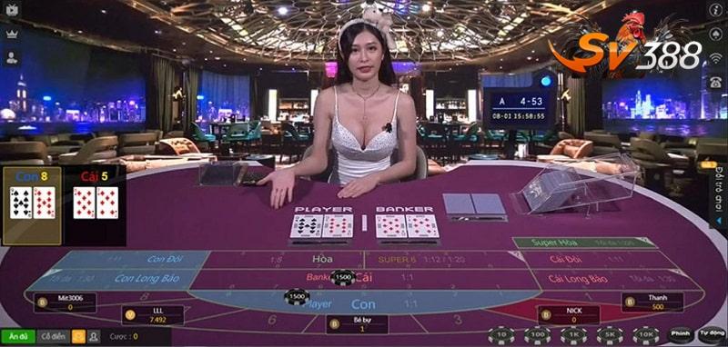 Sảnh Live Casino đặc sắc tại sân chơi